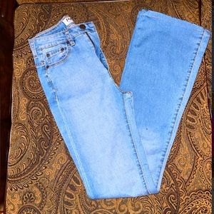 SUPER HIGH WAISTED BELL PANTS (BRAND: TOKYO DARLING) SIZE: 00 REGULAR